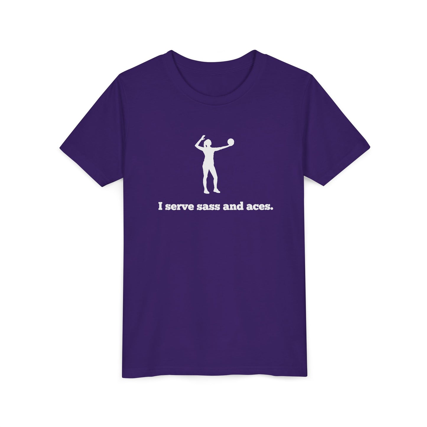 I Serve Sass and Aces Youth Tee