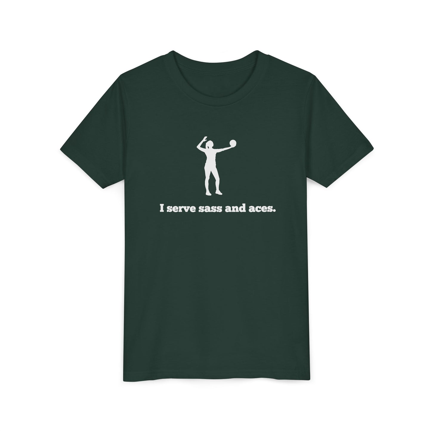 I Serve Sass and Aces Youth Tee