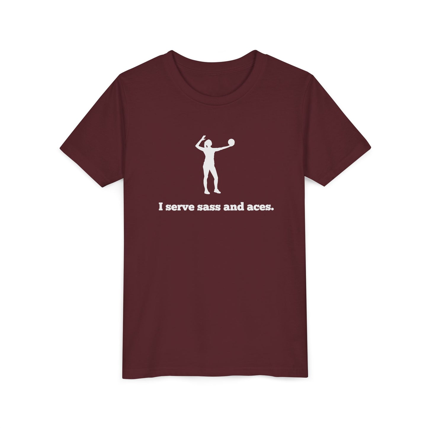 I Serve Sass and Aces Youth Tee