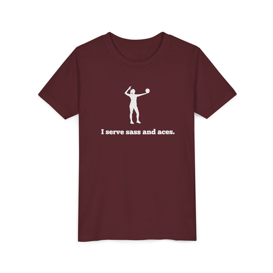 I Serve Sass and Aces Youth Tee