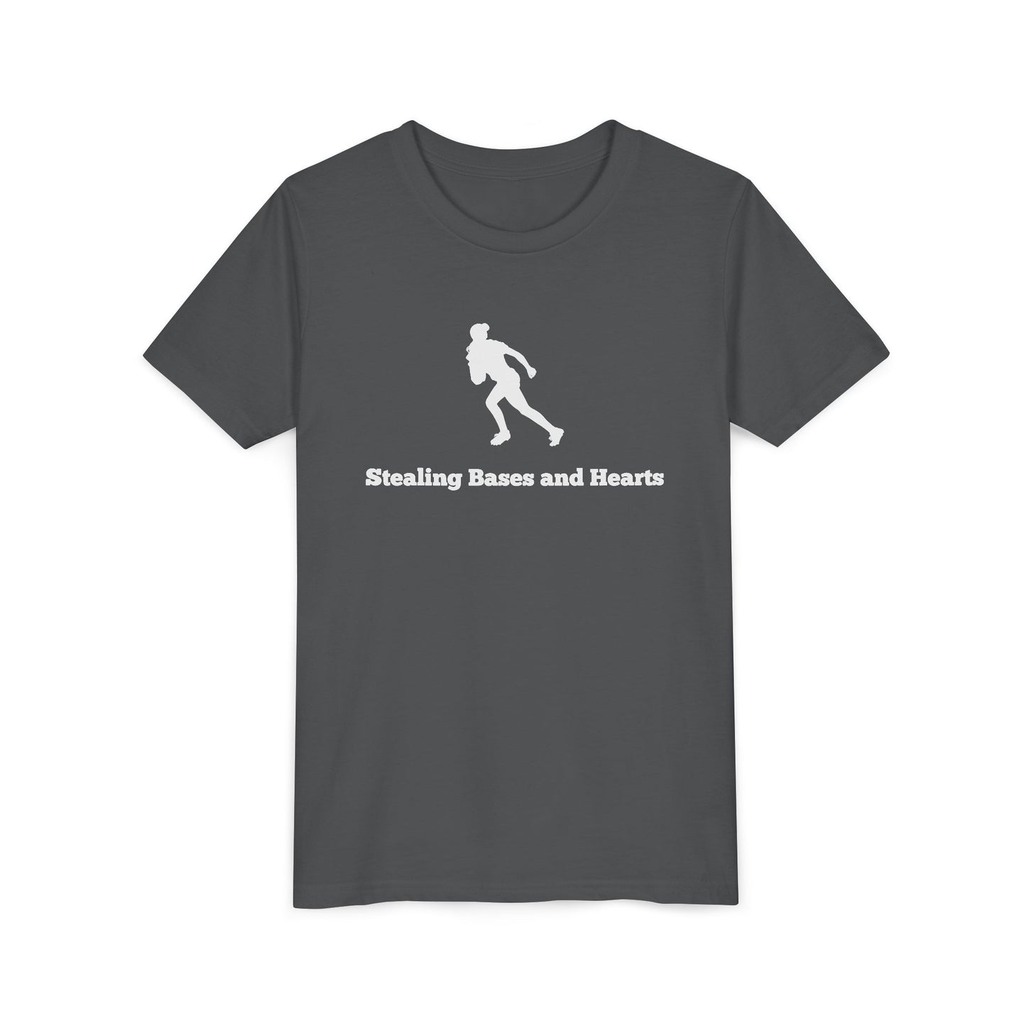 Stealing Bases and Hearts Youth Tee